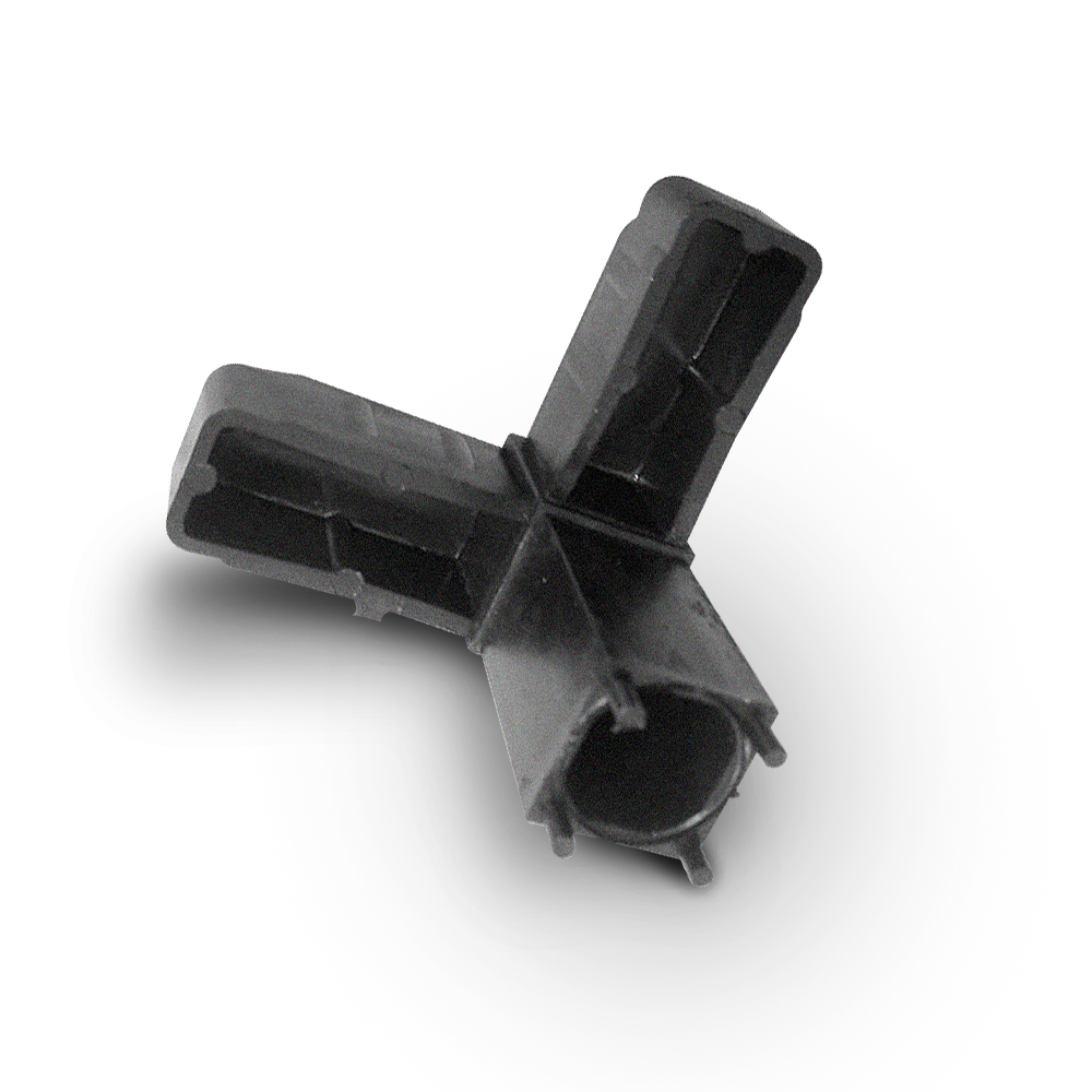 Conector Y para metalon 25×25 mm